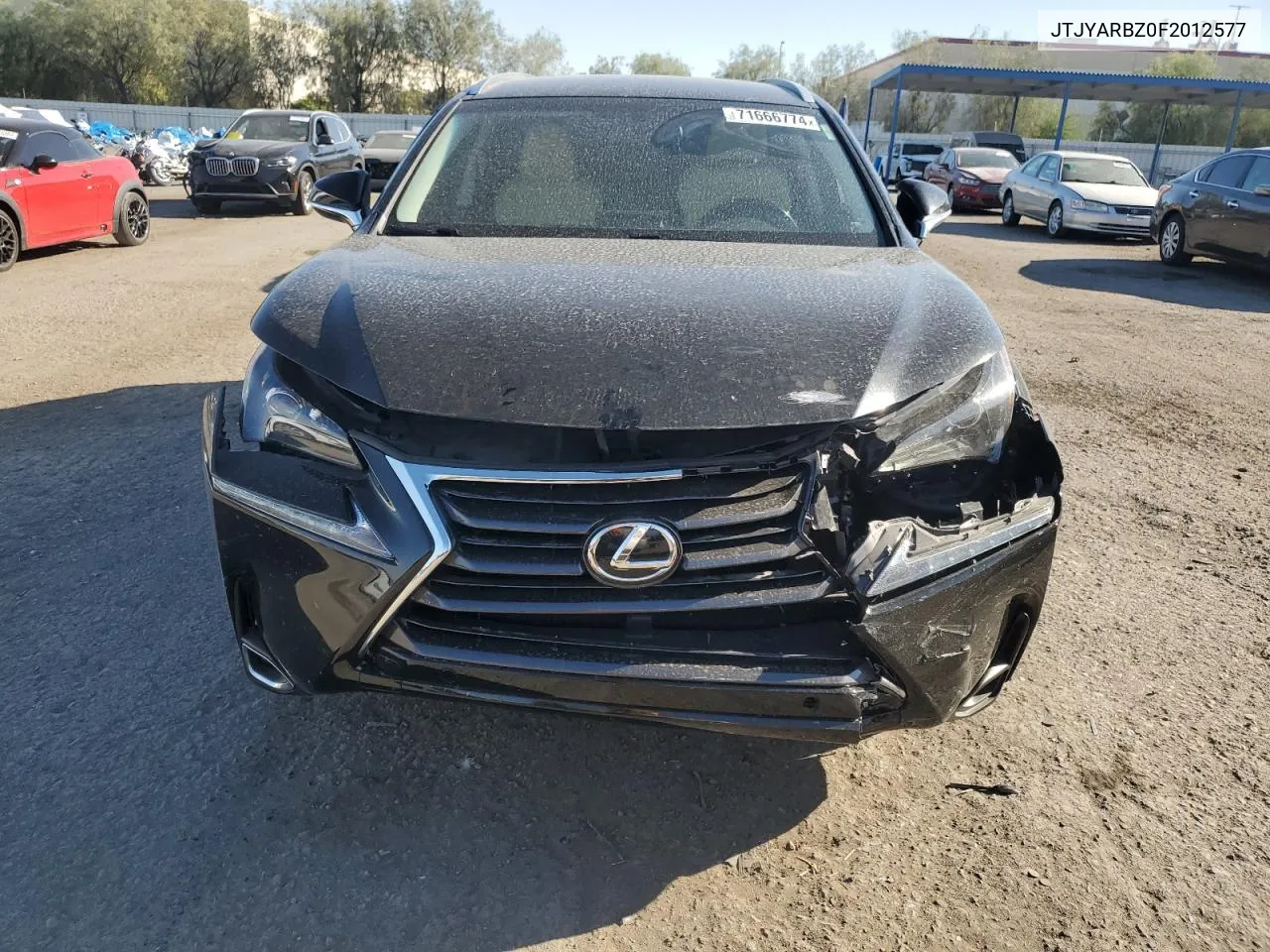 2015 Lexus Nx 200T VIN: JTJYARBZ0F2012577 Lot: 71666774