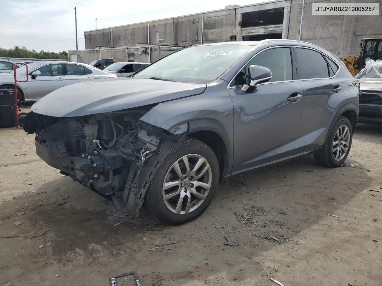 2015 Lexus Nx 200T VIN: JTJYARBZ2F2005257 Lot: 72035124