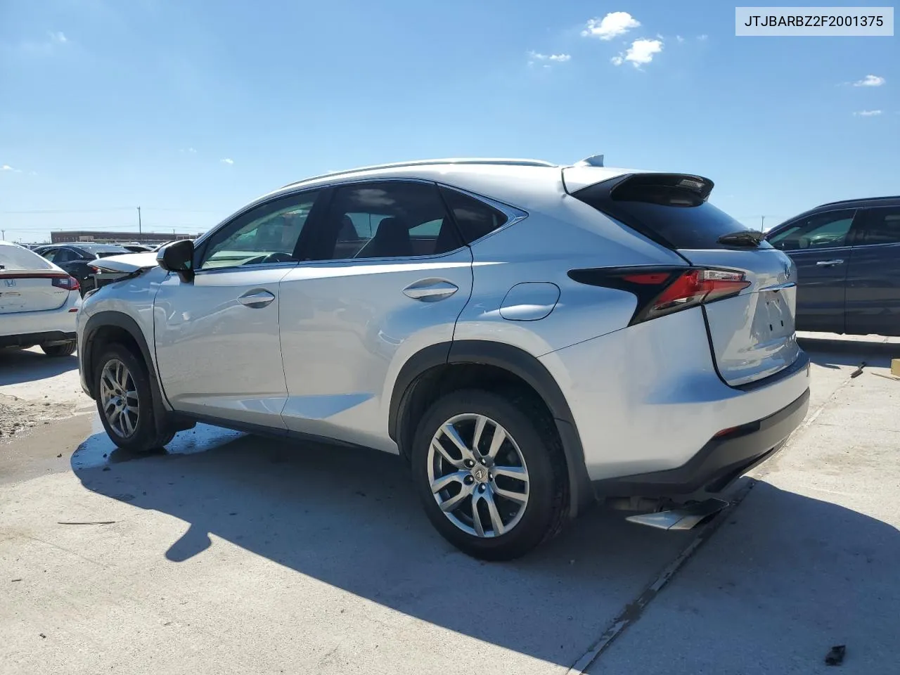 2015 Lexus Nx 200T VIN: JTJBARBZ2F2001375 Lot: 73157904