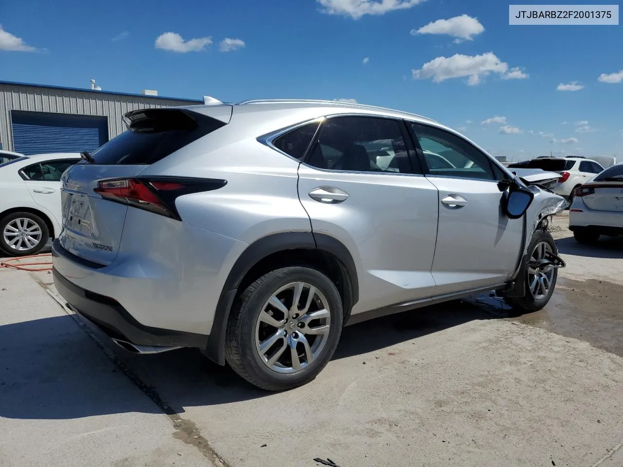 2015 Lexus Nx 200T VIN: JTJBARBZ2F2001375 Lot: 73157904