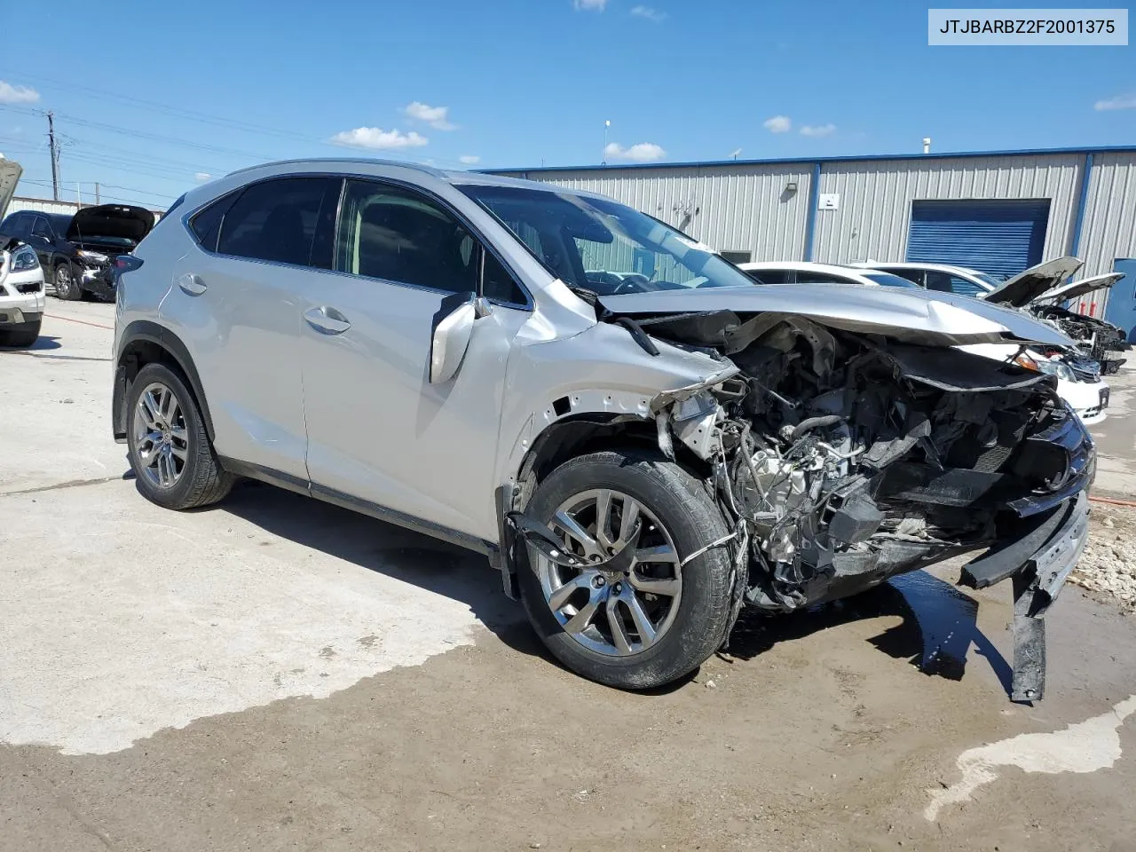 2015 Lexus Nx 200T VIN: JTJBARBZ2F2001375 Lot: 73157904