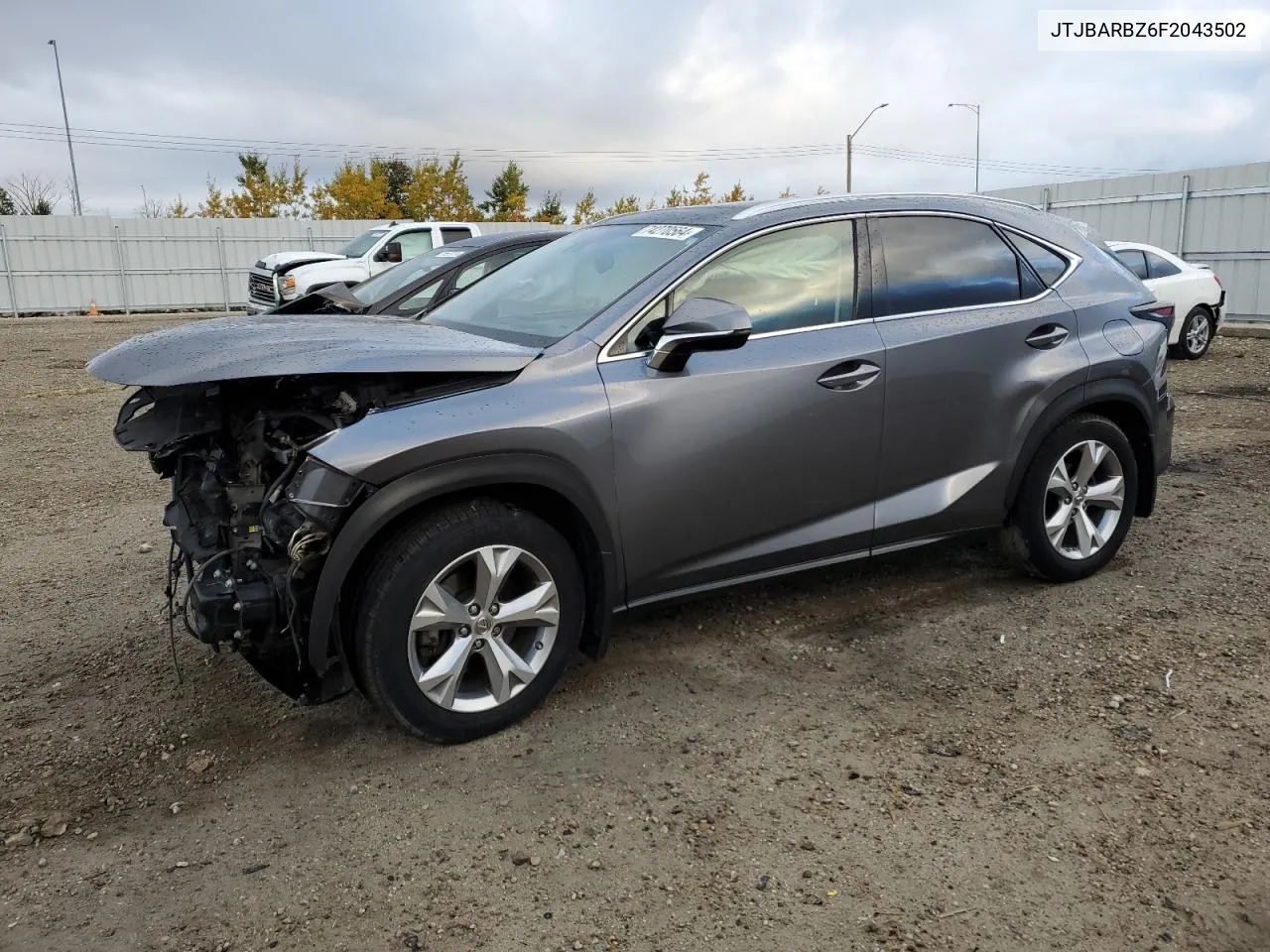 2015 Lexus Nx 200T VIN: JTJBARBZ6F2043502 Lot: 74270564