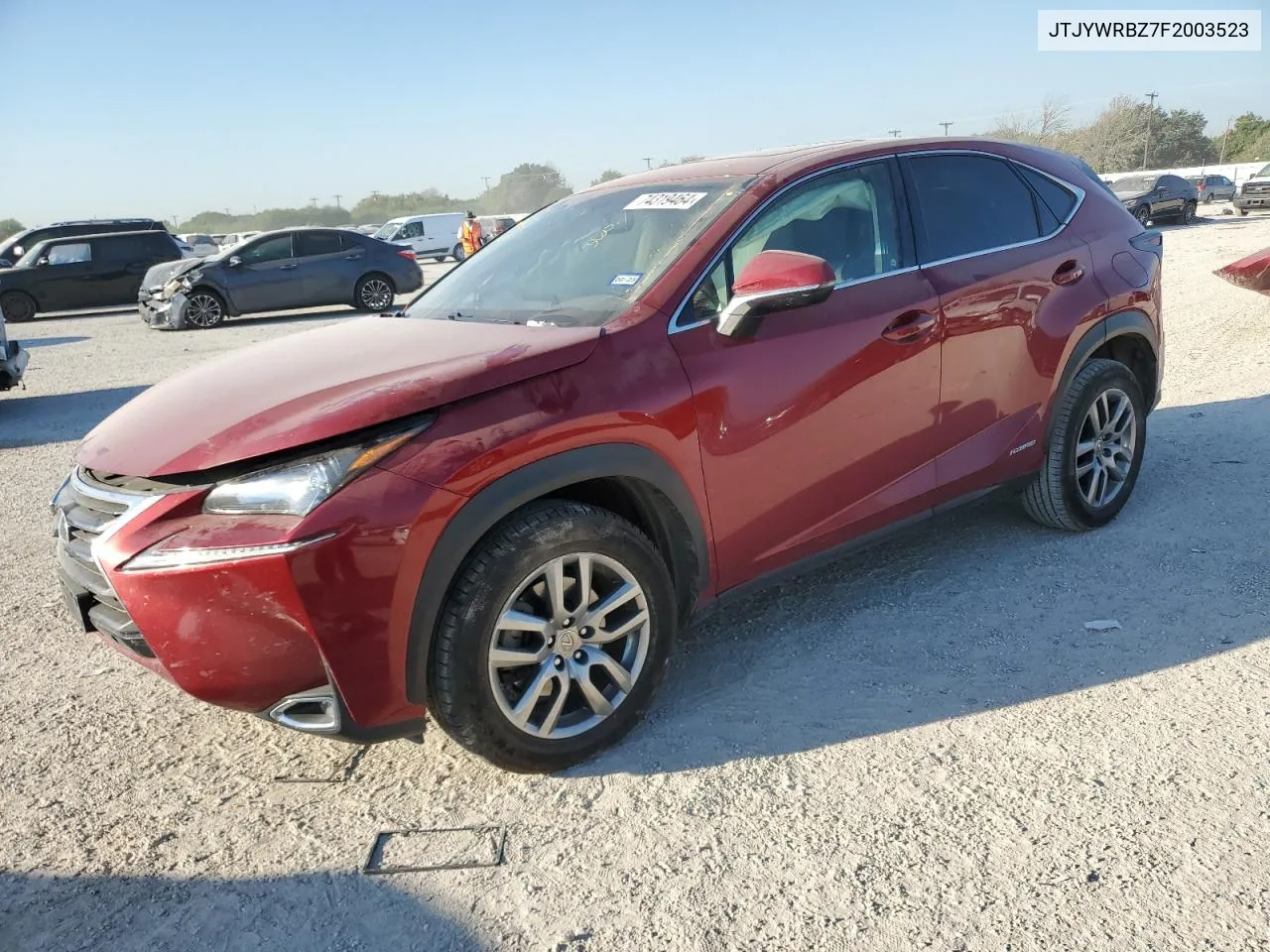 JTJYWRBZ7F2003523 2015 Lexus Nx 300H