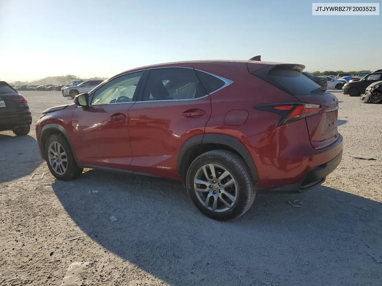 2015 Lexus Nx 300H VIN: JTJYWRBZ7F2003523 Lot: 74319464