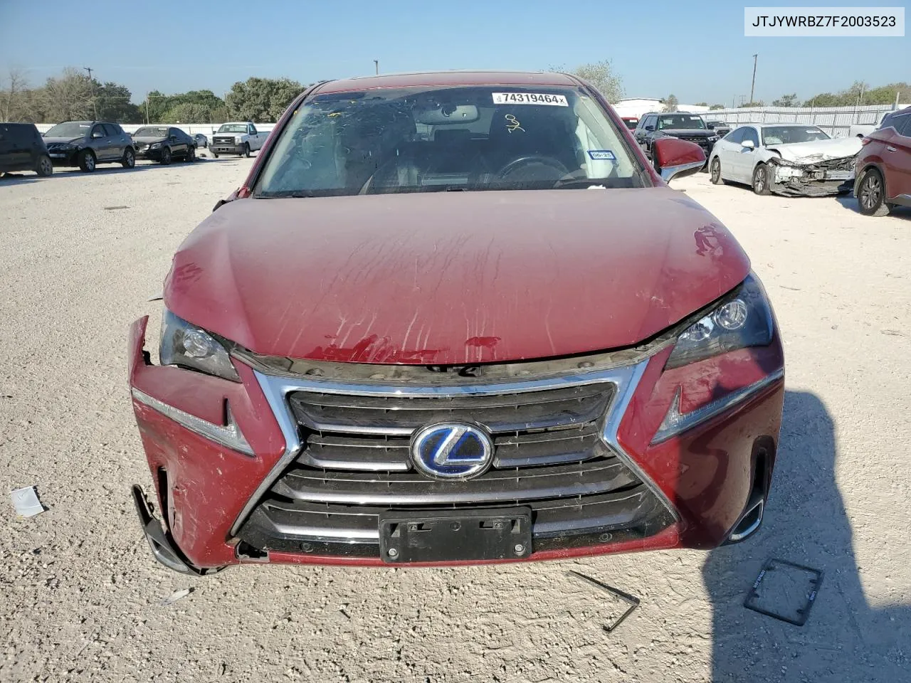 JTJYWRBZ7F2003523 2015 Lexus Nx 300H