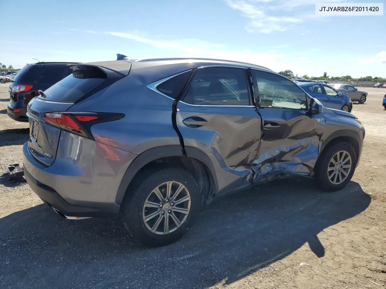 2015 Lexus Nx 200T VIN: JTJYARBZ6F2011420 Lot: 74436764