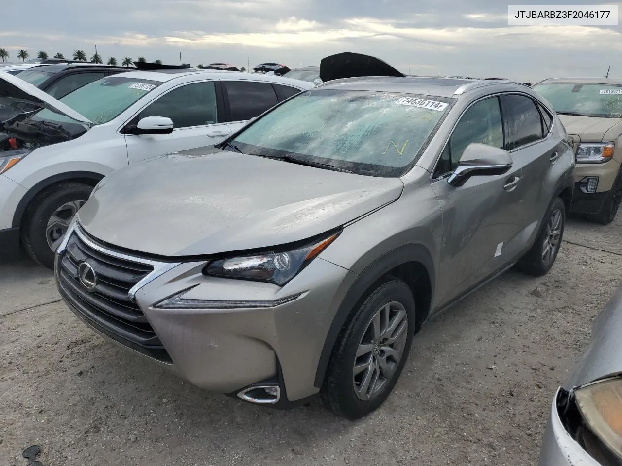 2015 Lexus Nx 200T VIN: JTJBARBZ3F2046177 Lot: 74636114