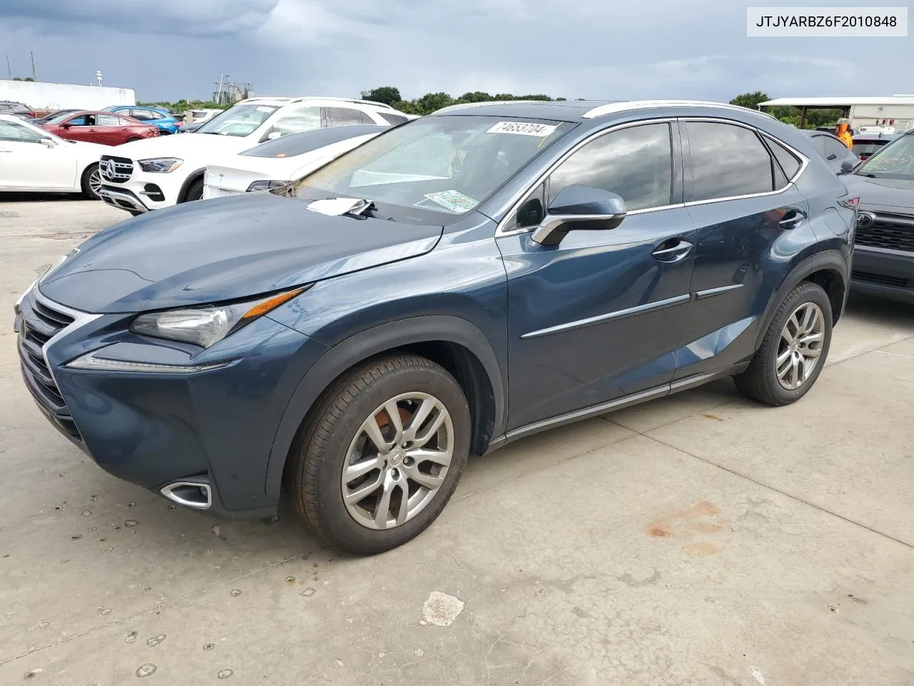 2015 Lexus Nx 200T VIN: JTJYARBZ6F2010848 Lot: 74653704