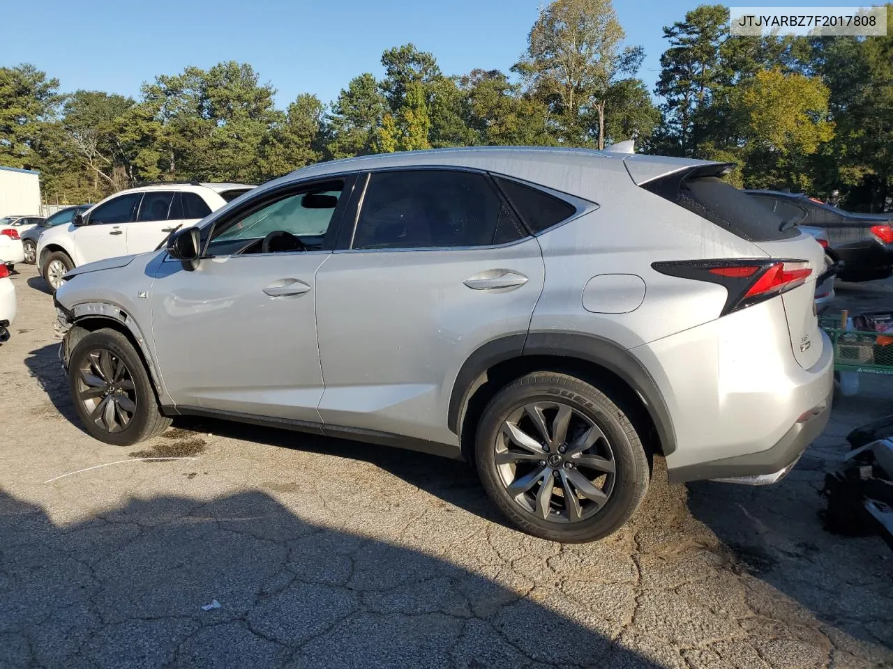 2015 Lexus Nx 200T VIN: JTJYARBZ7F2017808 Lot: 74762694