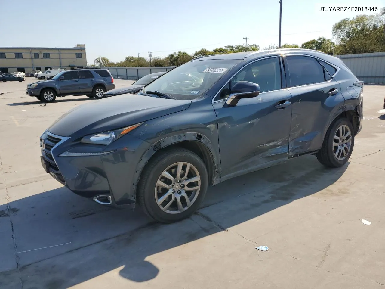 2015 Lexus Nx 200T VIN: JTJYARBZ4F2018446 Lot: 74785534