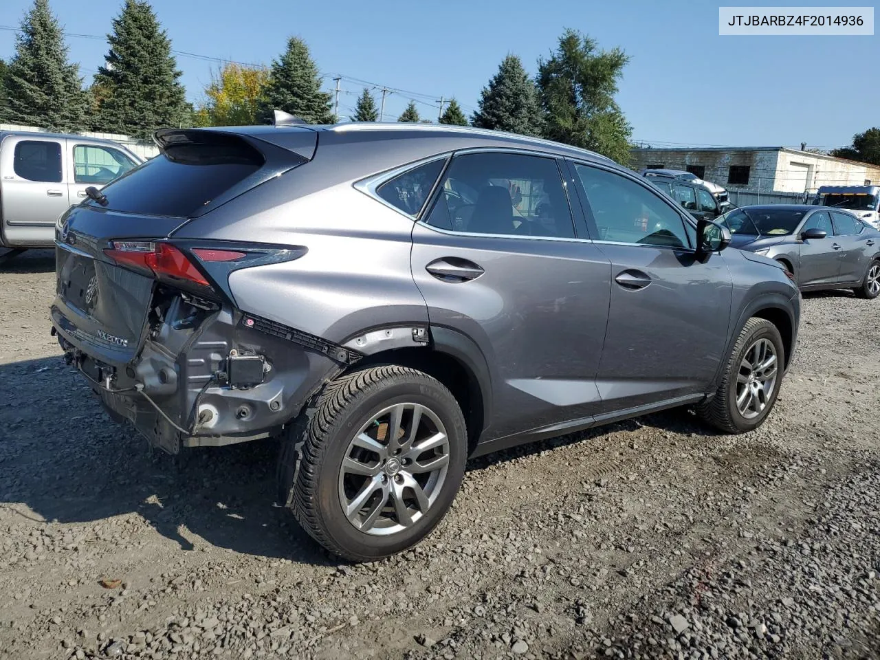 2015 Lexus Nx 200T VIN: JTJBARBZ4F2014936 Lot: 74917704