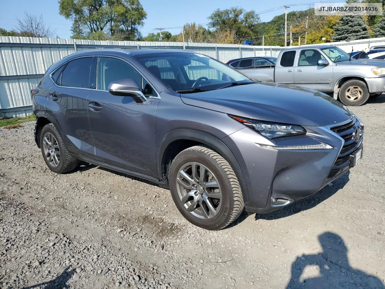 2015 Lexus Nx 200T VIN: JTJBARBZ4F2014936 Lot: 74917704