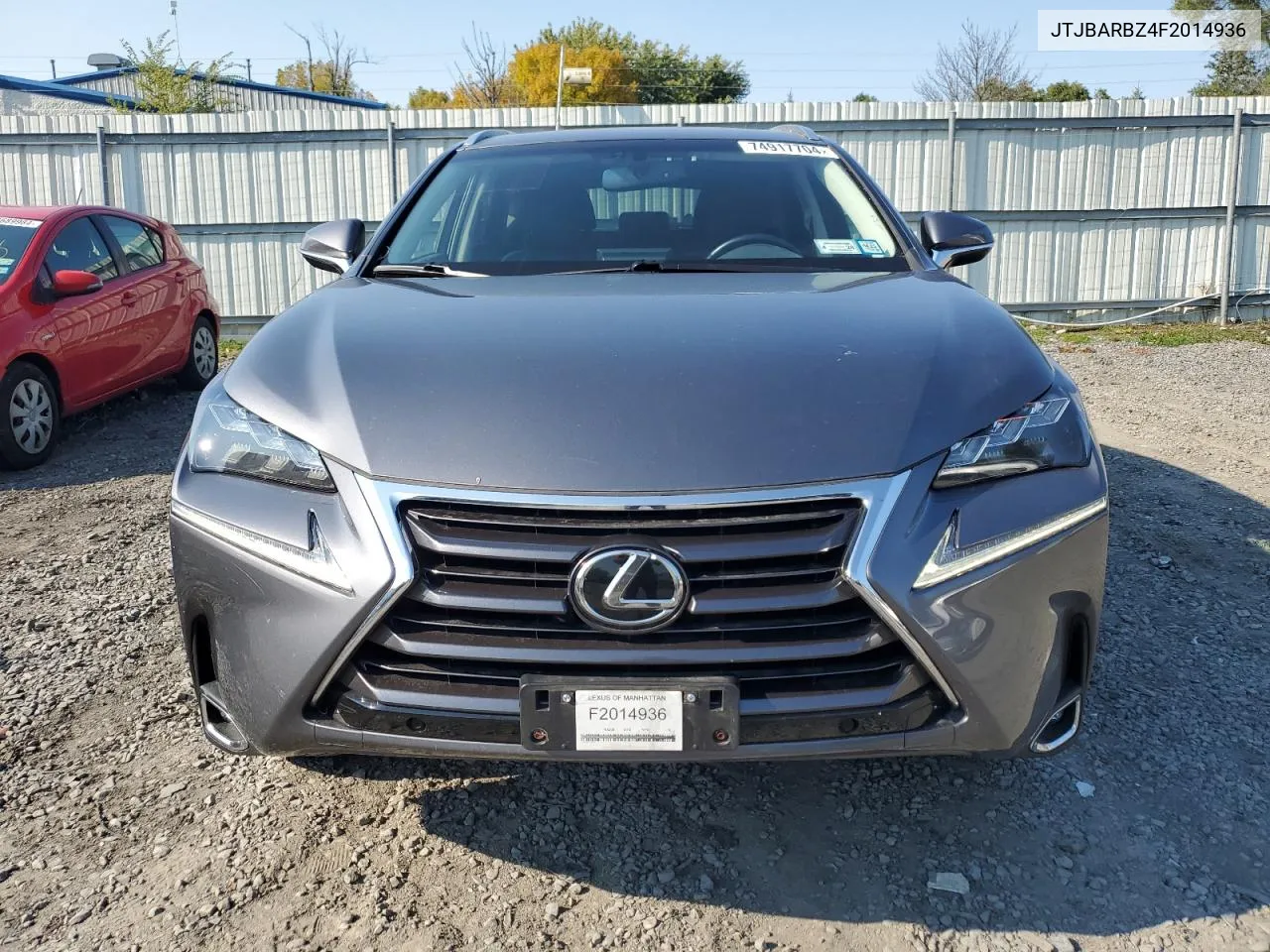 2015 Lexus Nx 200T VIN: JTJBARBZ4F2014936 Lot: 74917704