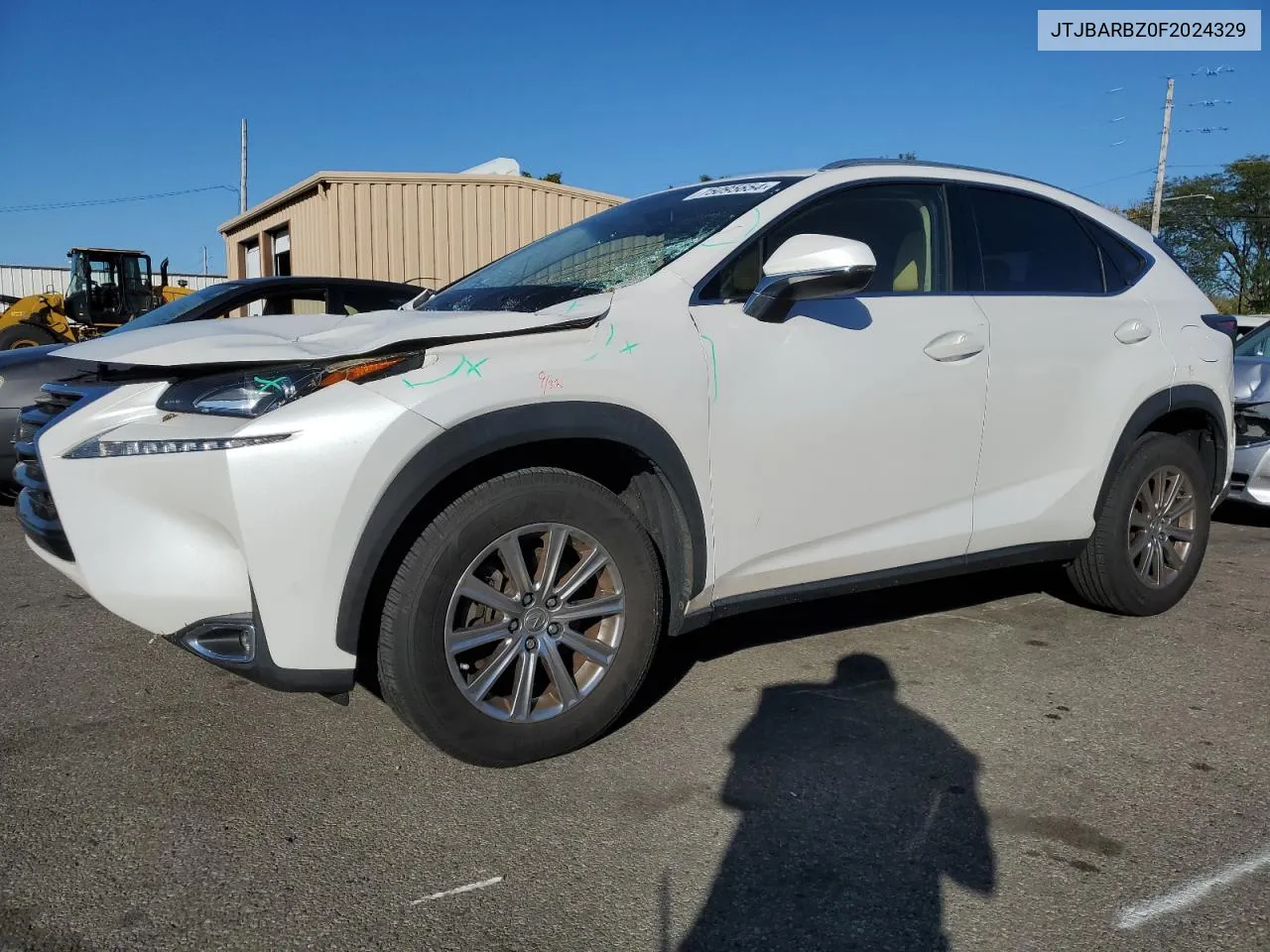 2015 Lexus Nx 200T VIN: JTJBARBZ0F2024329 Lot: 75095654