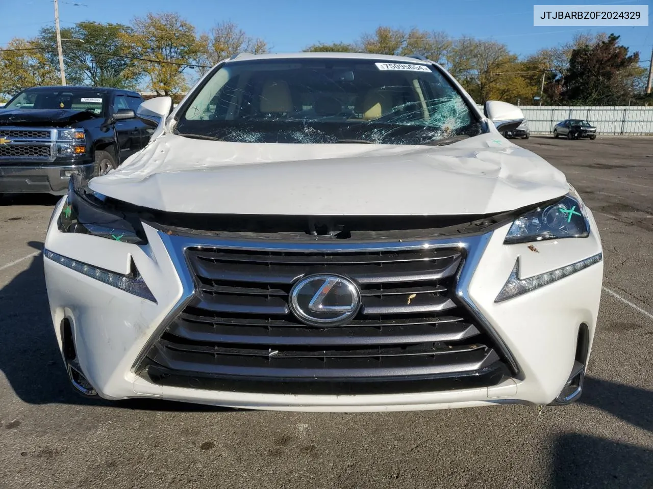 2015 Lexus Nx 200T VIN: JTJBARBZ0F2024329 Lot: 75095654