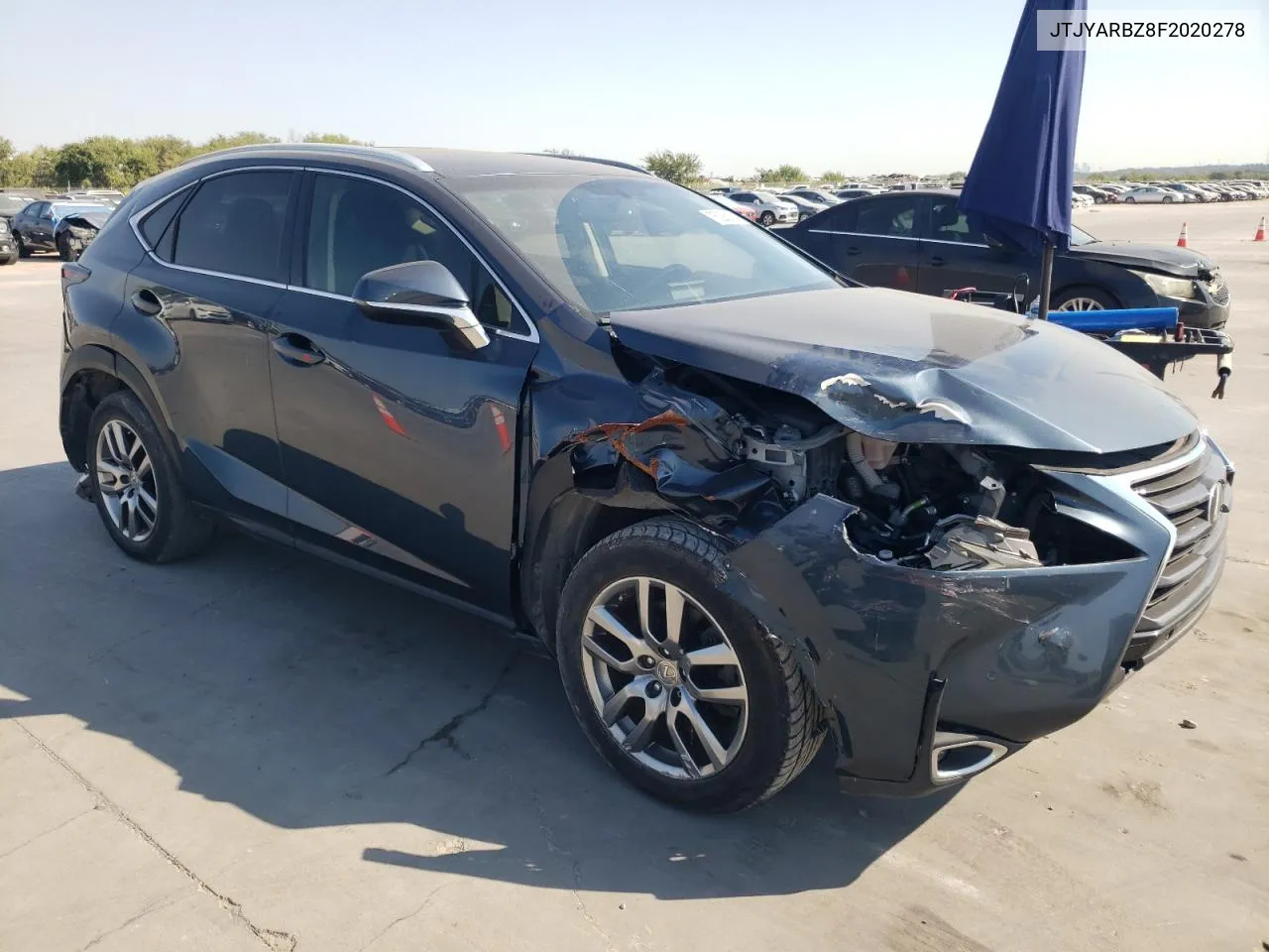 2015 Lexus Nx 200T VIN: JTJYARBZ8F2020278 Lot: 75226194