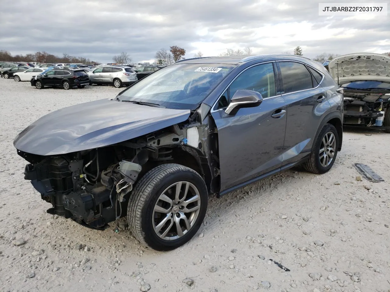 2015 Lexus Nx 200T VIN: JTJBARBZ2F2031797 Lot: 75461334