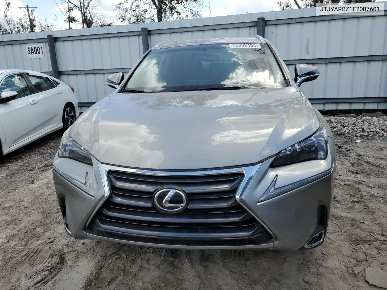 2015 Lexus Nx 200T VIN: JTJYARBZ1F2007601 Lot: 75602404