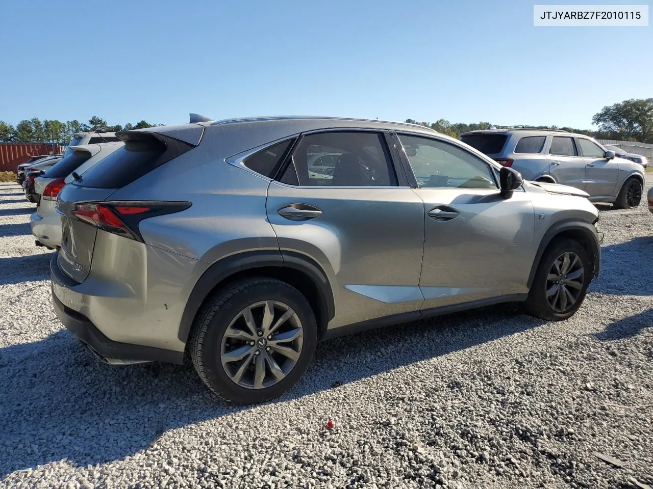 2015 Lexus Nx 200T VIN: JTJYARBZ7F2010115 Lot: 76354054