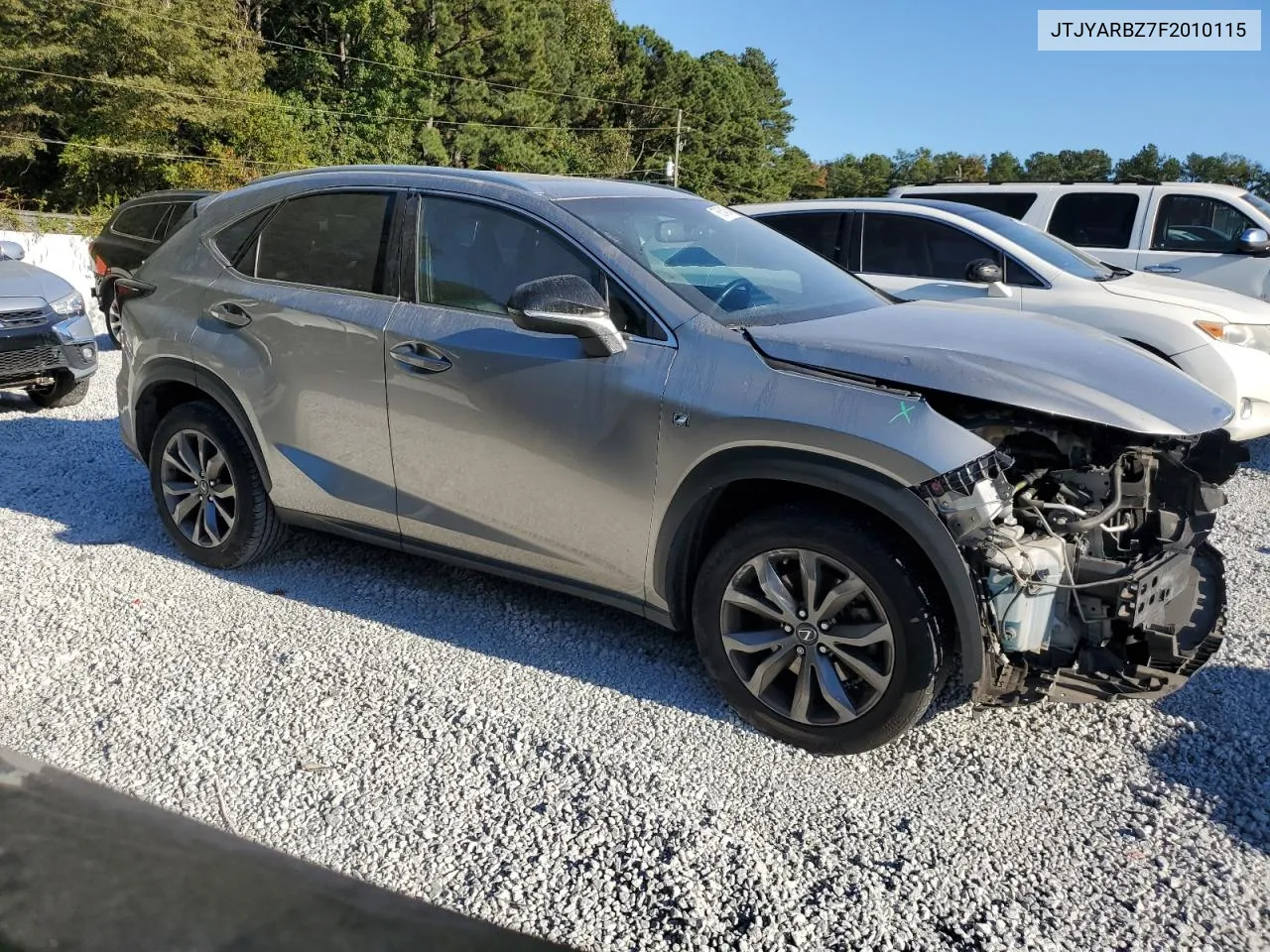 2015 Lexus Nx 200T VIN: JTJYARBZ7F2010115 Lot: 76354054