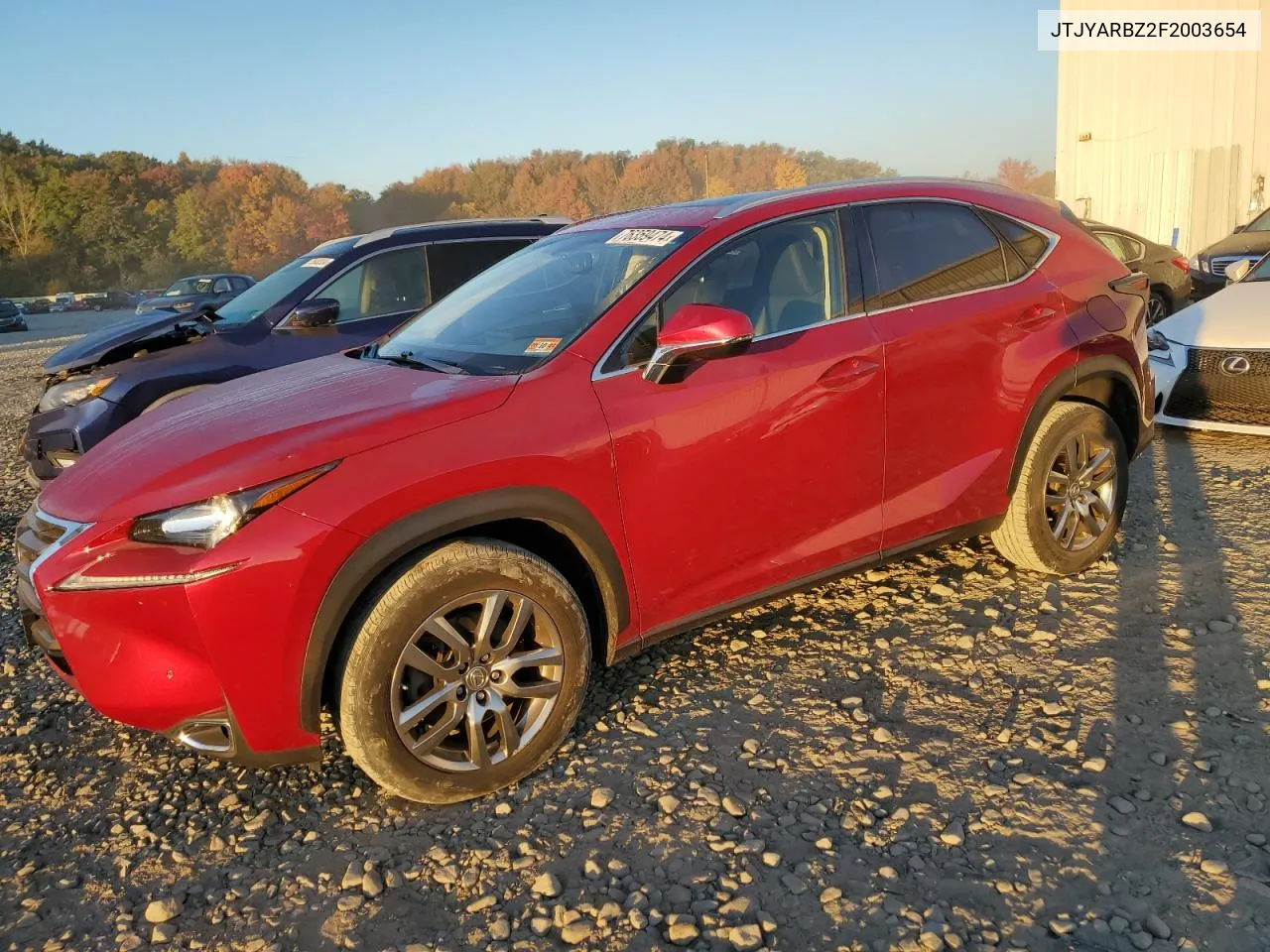 2015 Lexus Nx 200T VIN: JTJYARBZ2F2003654 Lot: 76359474