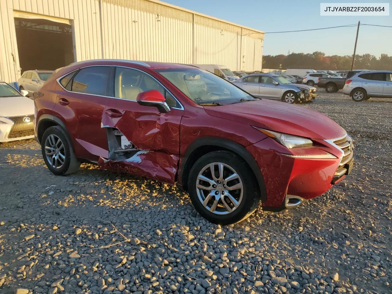 2015 Lexus Nx 200T VIN: JTJYARBZ2F2003654 Lot: 76359474