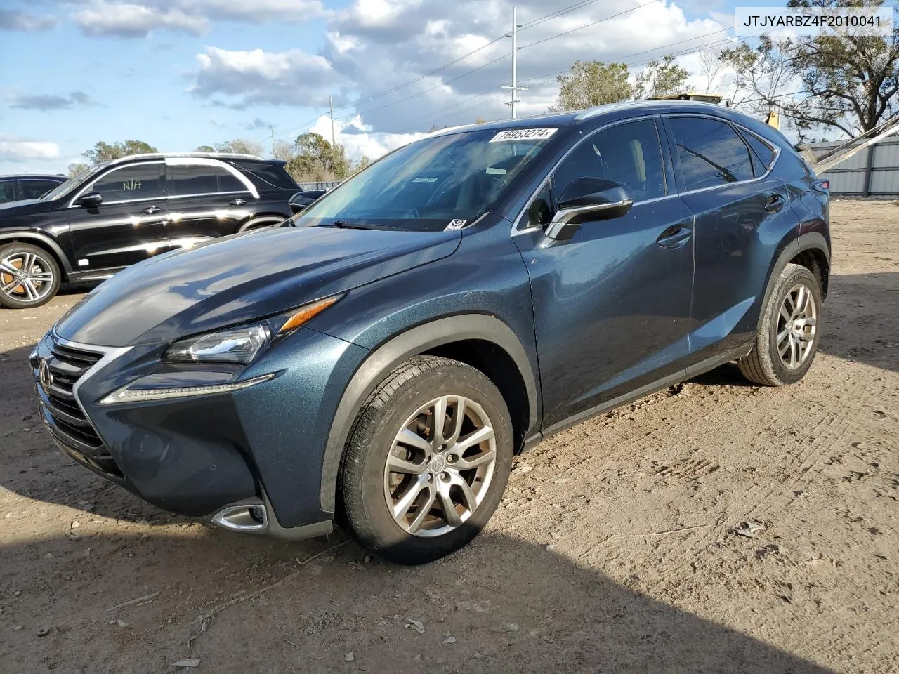 2015 Lexus Nx 200T VIN: JTJYARBZ4F2010041 Lot: 76953274