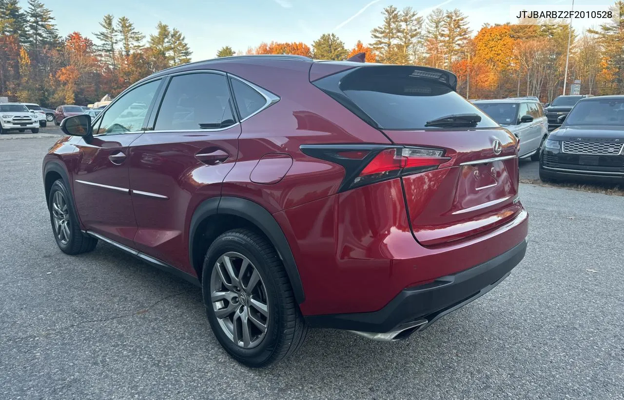 2015 Lexus Nx 200T VIN: JTJBARBZ2F2010528 Lot: 77687644