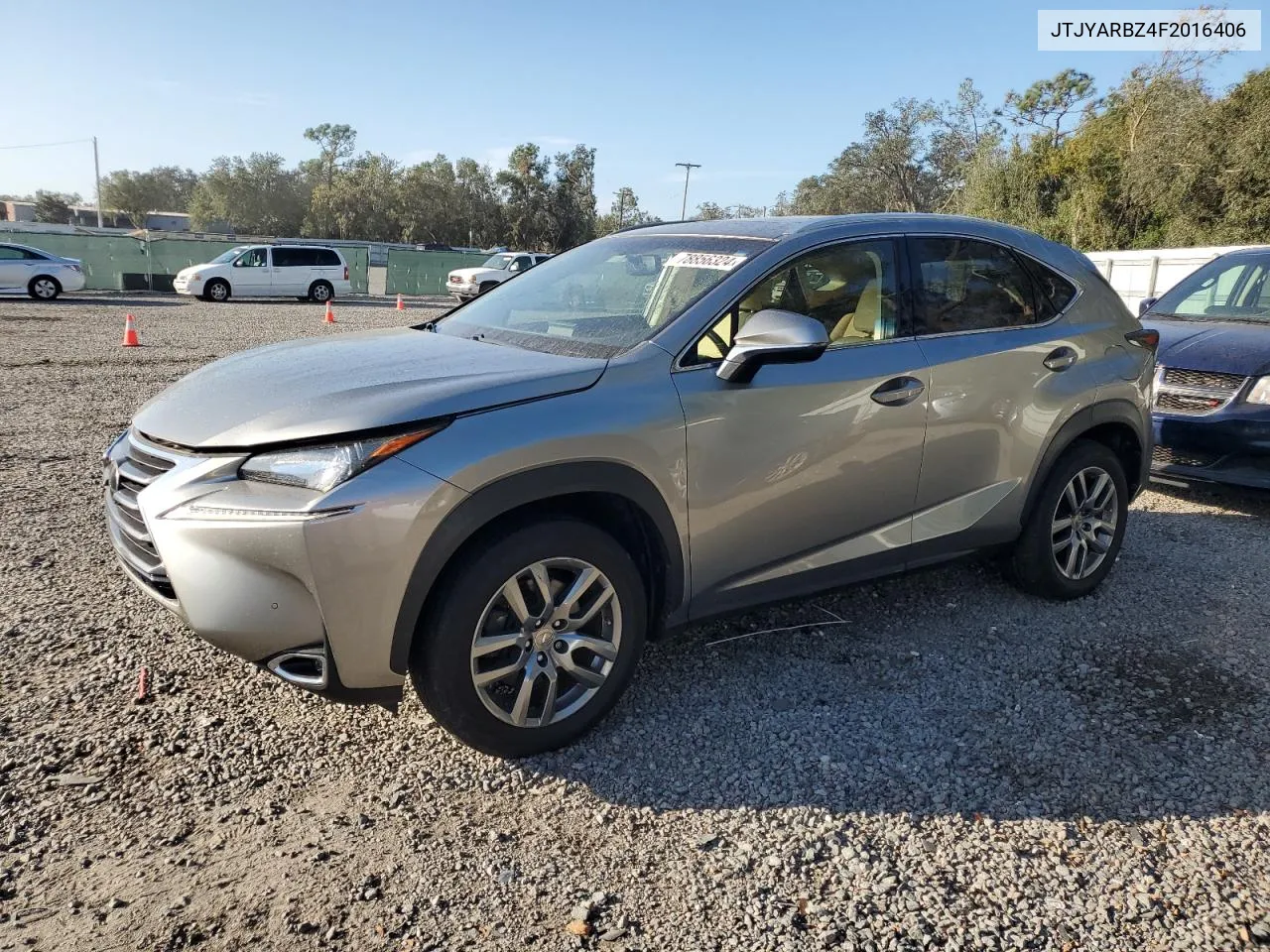 2015 Lexus Nx 200T VIN: JTJYARBZ4F2016406 Lot: 78856324