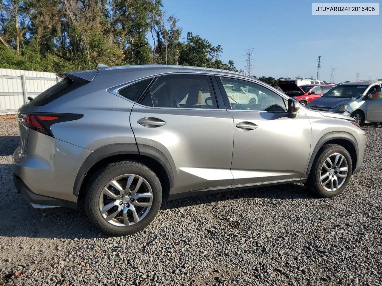 2015 Lexus Nx 200T VIN: JTJYARBZ4F2016406 Lot: 78856324