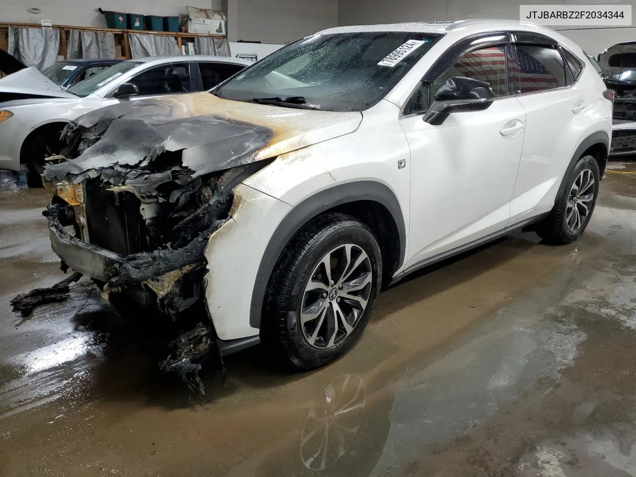 2015 Lexus Nx 200T VIN: JTJBARBZ2F2034344 Lot: 78995124