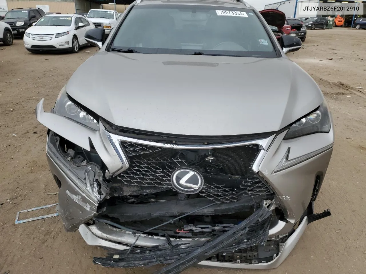 2015 Lexus Nx 200T VIN: JTJYARBZ6F2012910 Lot: 79573354