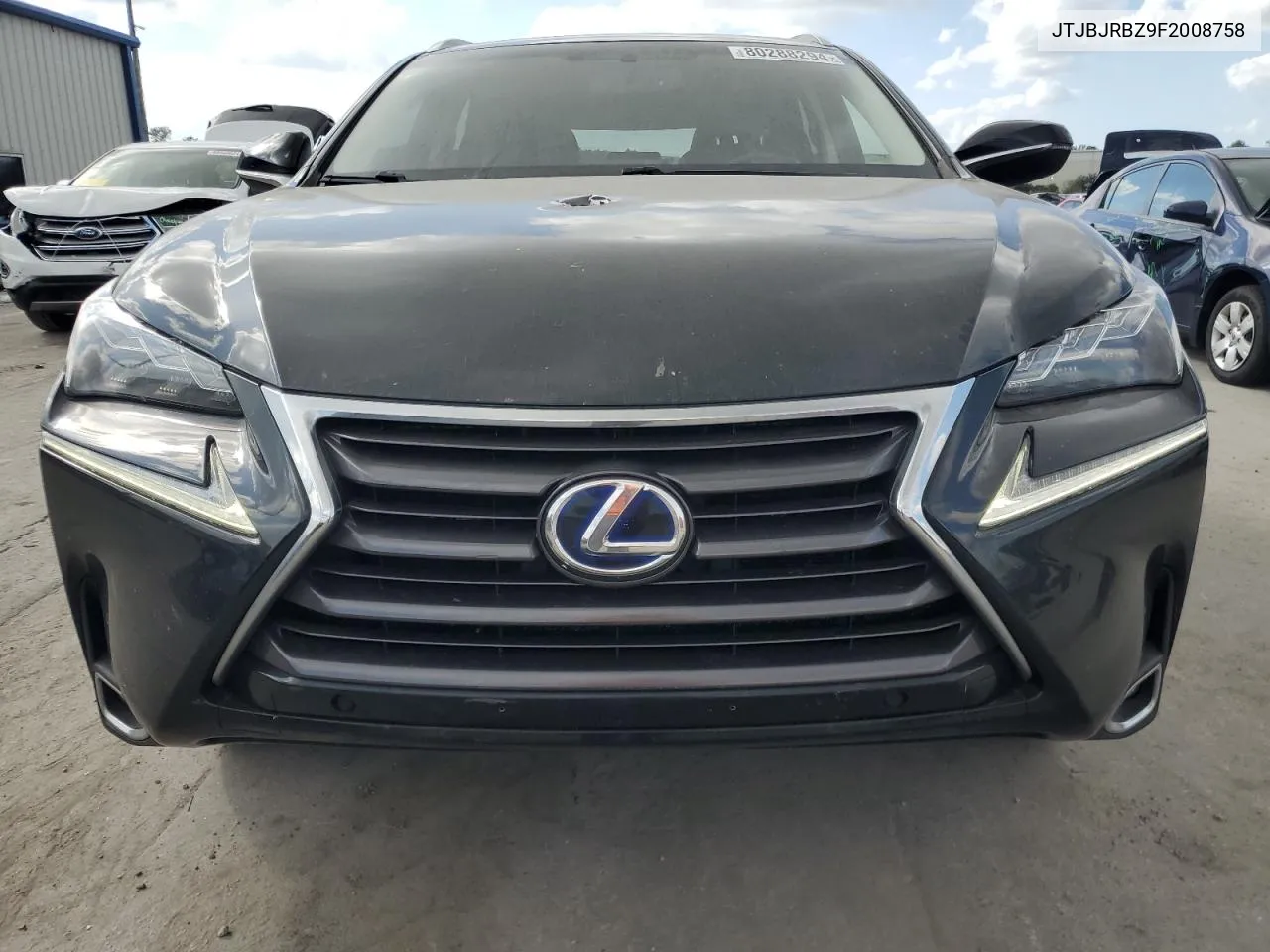 2015 Lexus Nx 300H VIN: JTJBJRBZ9F2008758 Lot: 80288294