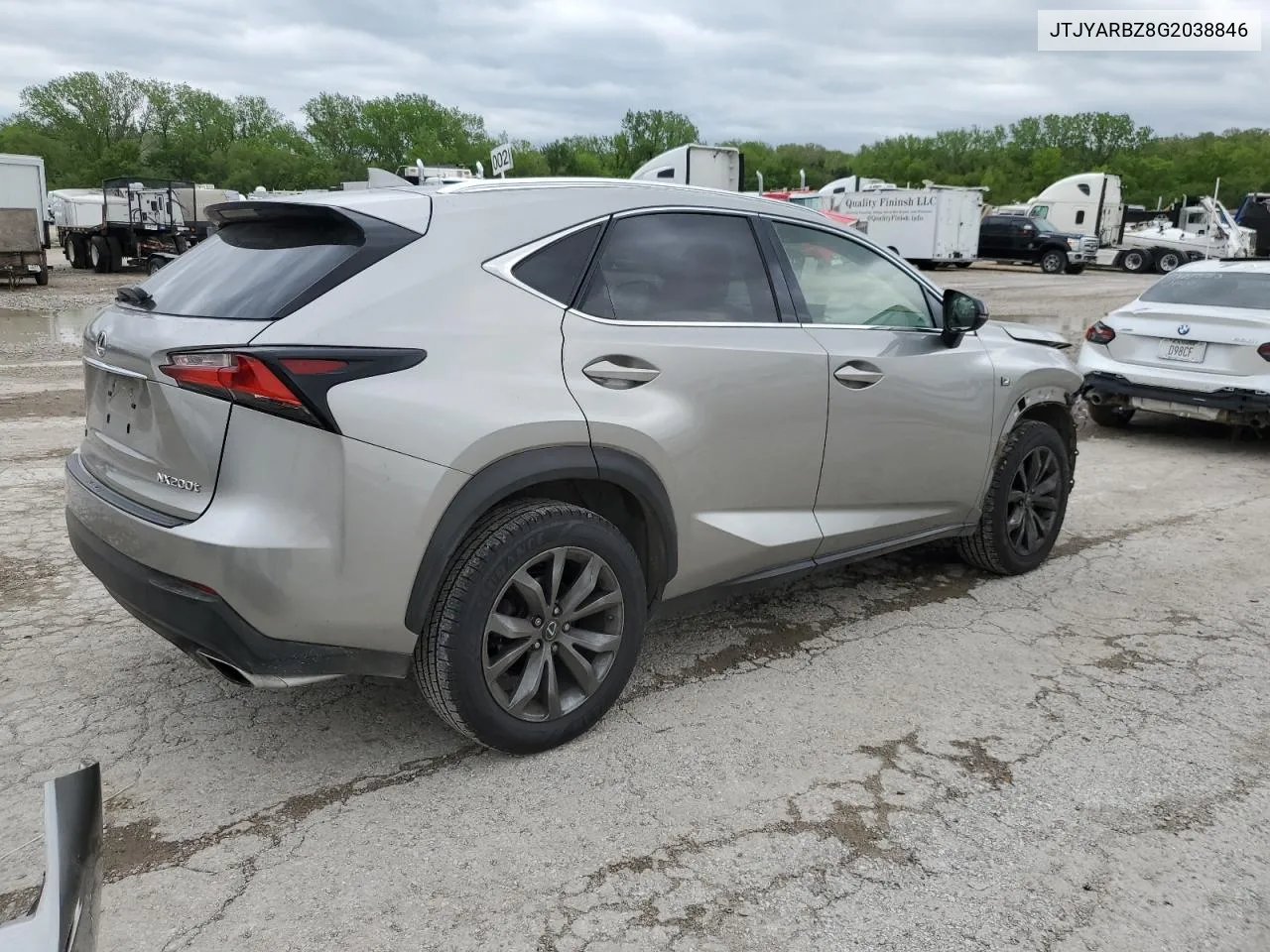 2016 Lexus Nx 200T Base VIN: JTJYARBZ8G2038846 Lot: 51541414