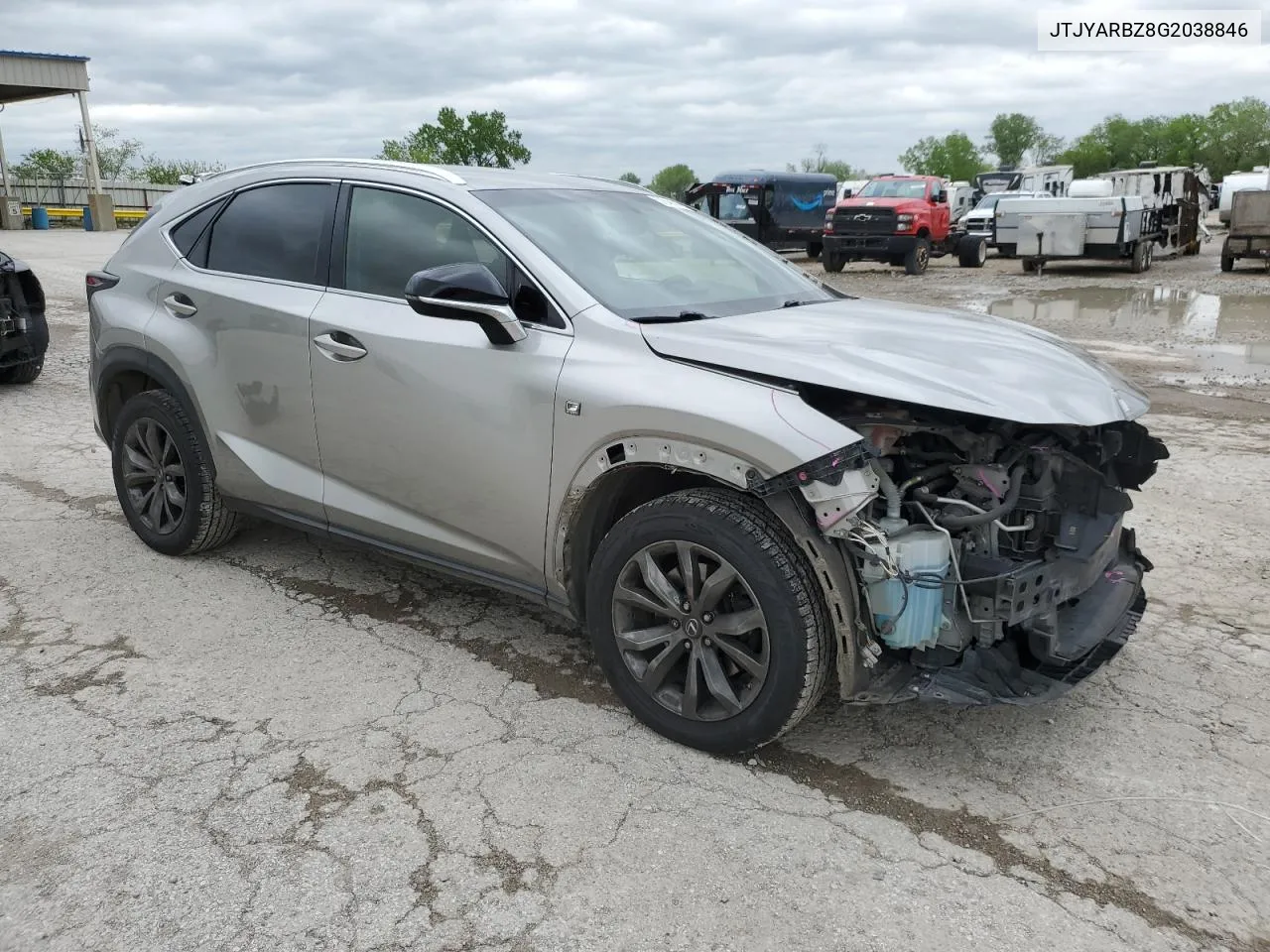 2016 Lexus Nx 200T Base VIN: JTJYARBZ8G2038846 Lot: 51541414