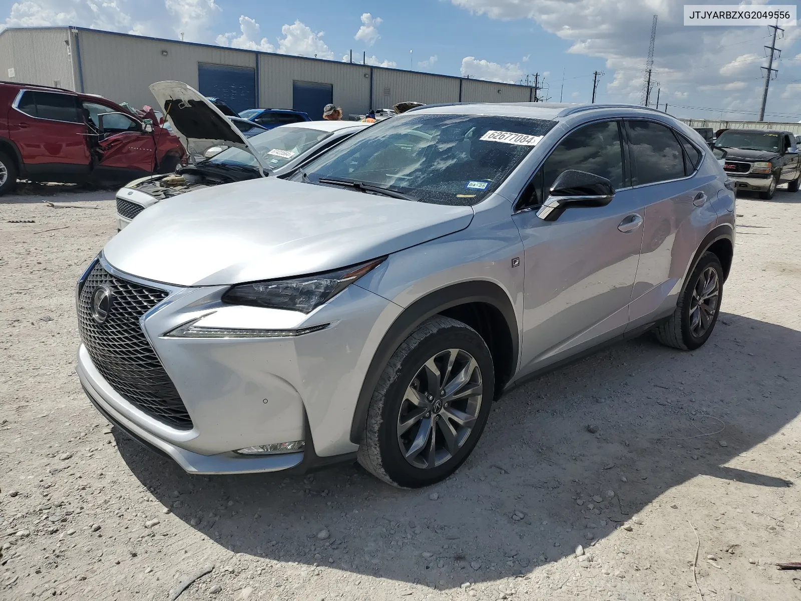 2016 Lexus Nx 200T Base VIN: JTJYARBZXG2049556 Lot: 62677084