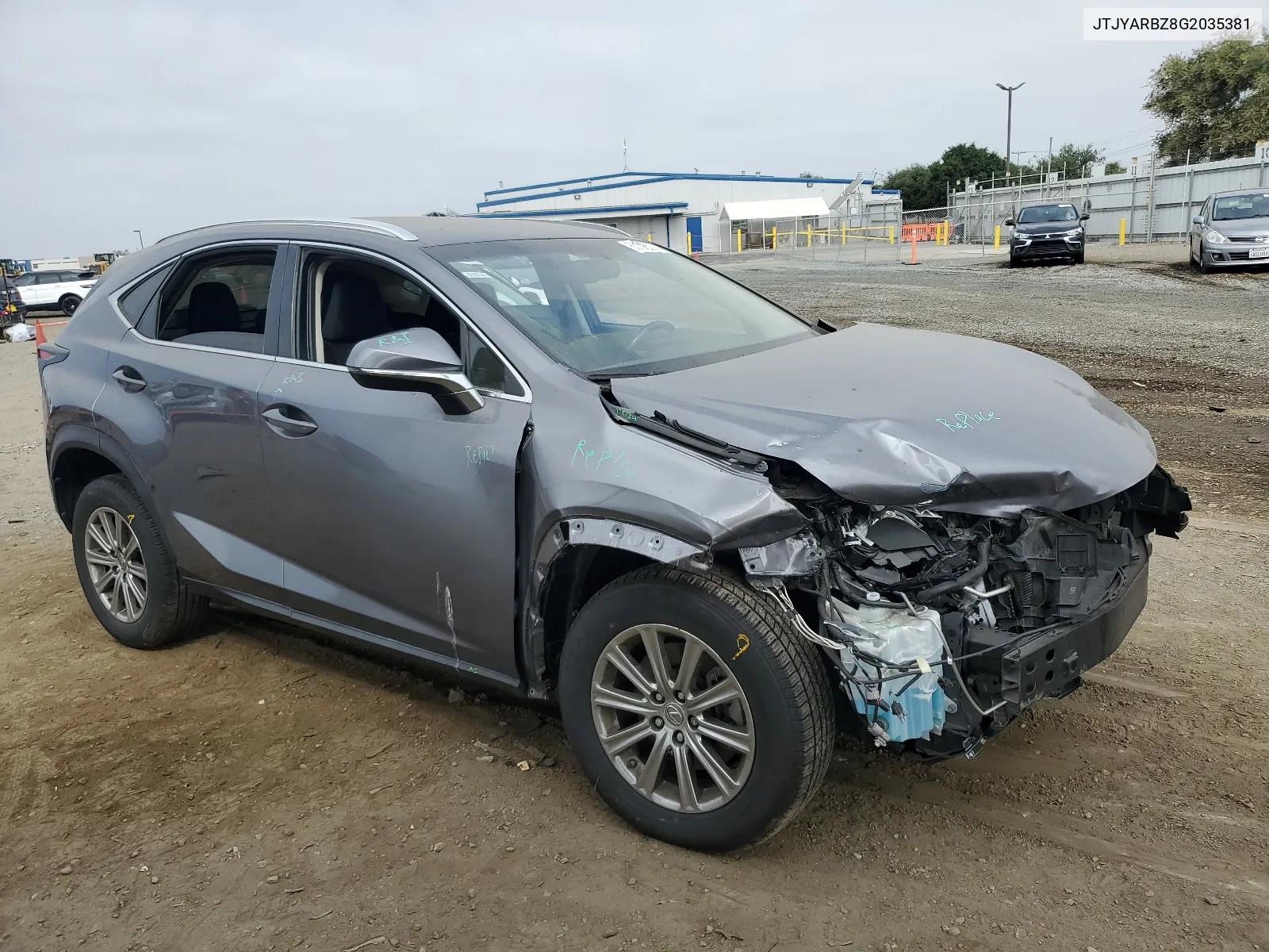 2016 Lexus Nx 200T Base VIN: JTJYARBZ8G2035381 Lot: 63129074