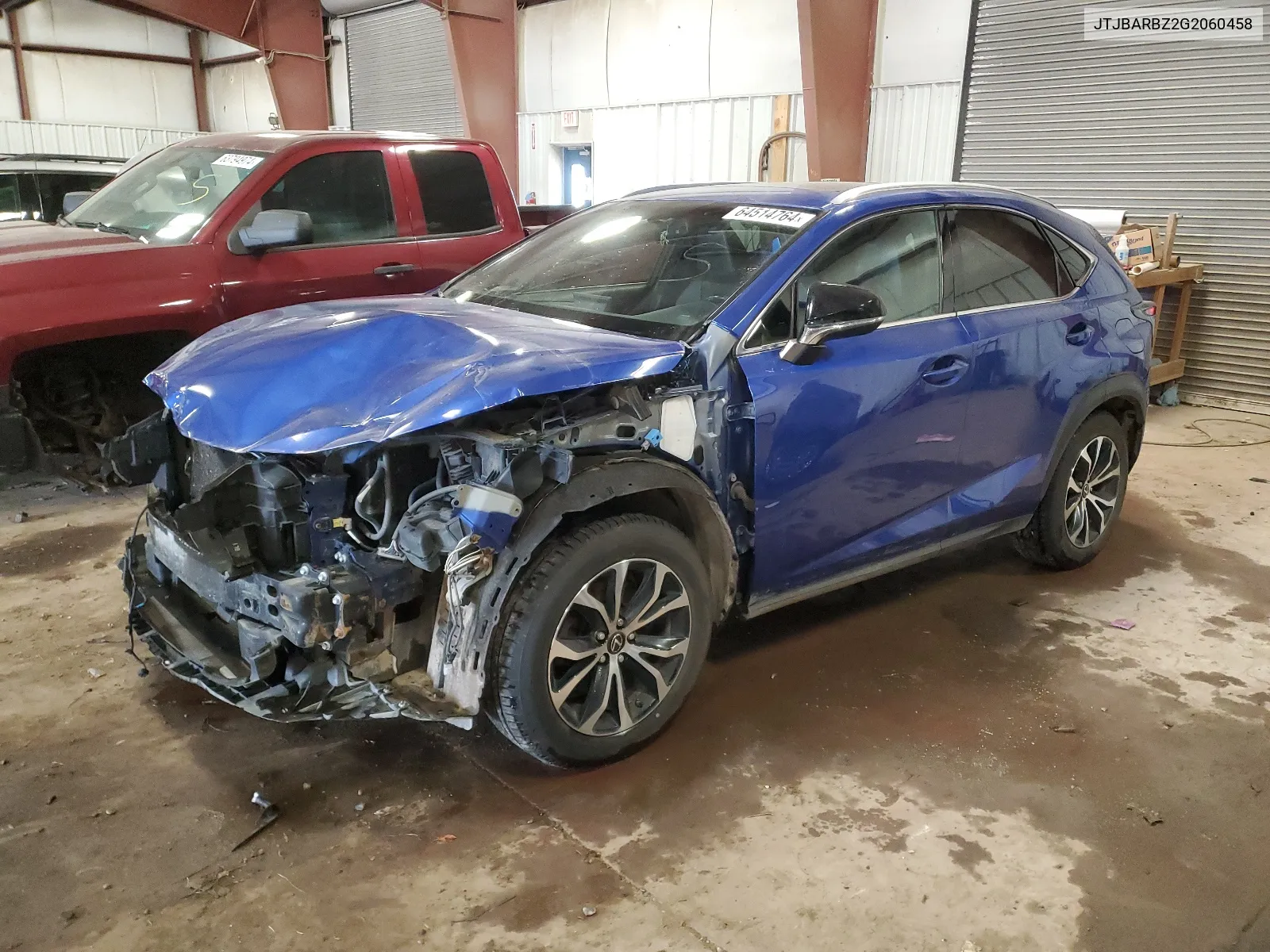 2016 Lexus Nx 200T Base VIN: JTJBARBZ2G2060458 Lot: 64514764