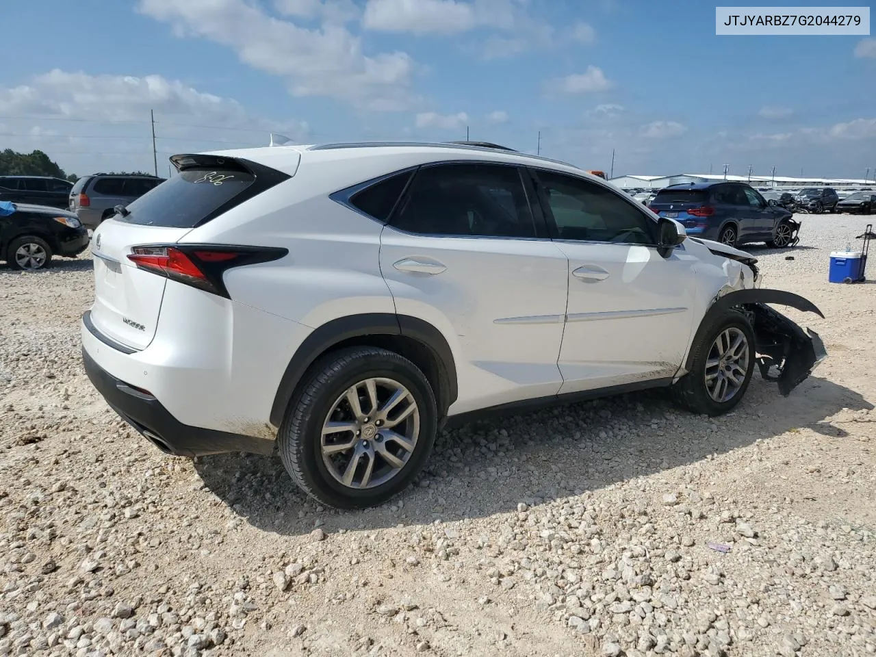 2016 Lexus Nx 200T Base VIN: JTJYARBZ7G2044279 Lot: 66442994