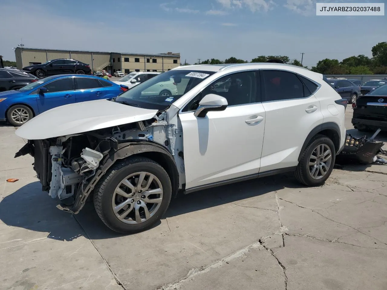 2016 Lexus Nx 200T Base VIN: JTJYARBZ3G2037488 Lot: 68807094