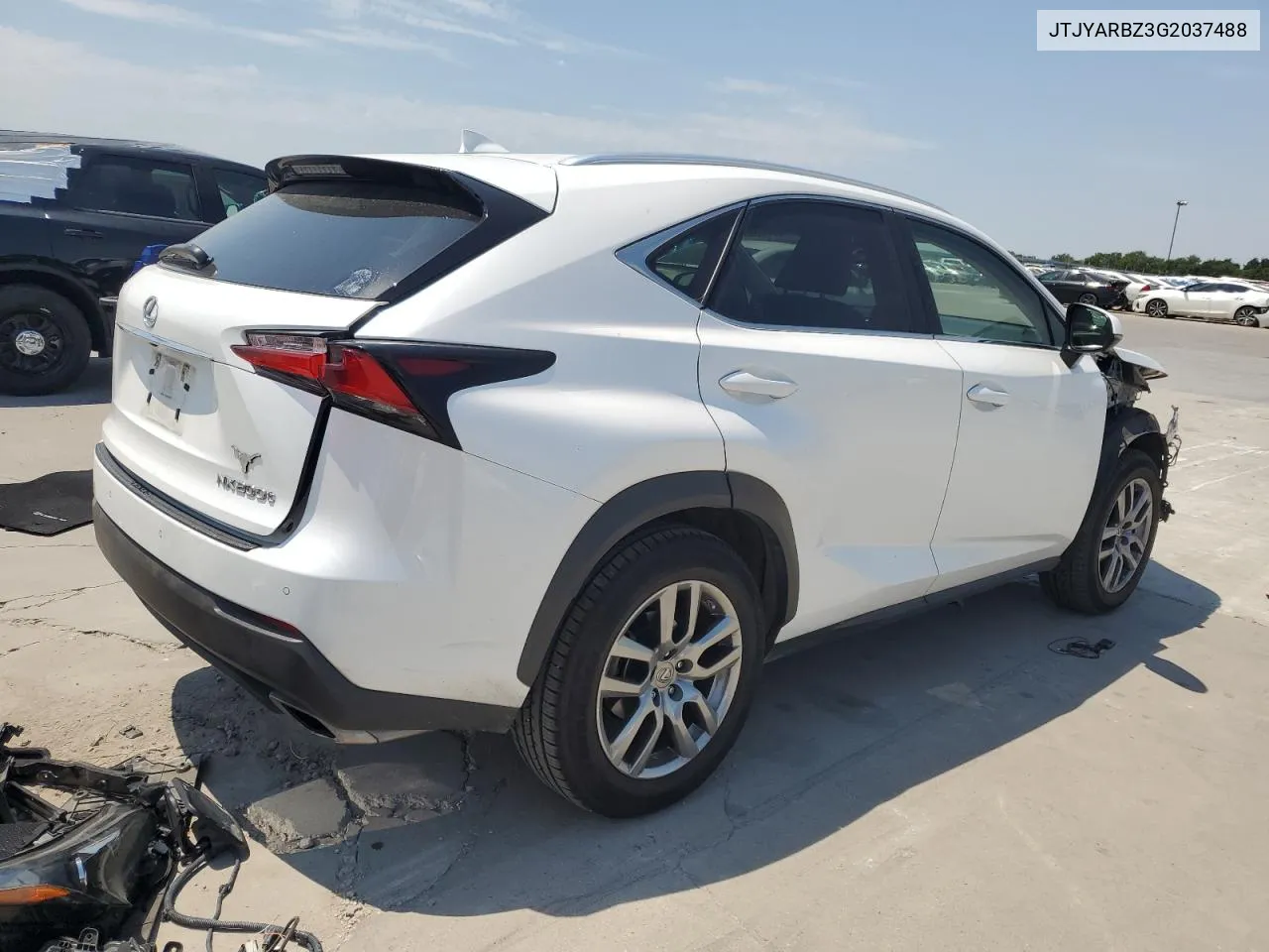 2016 Lexus Nx 200T Base VIN: JTJYARBZ3G2037488 Lot: 68807094