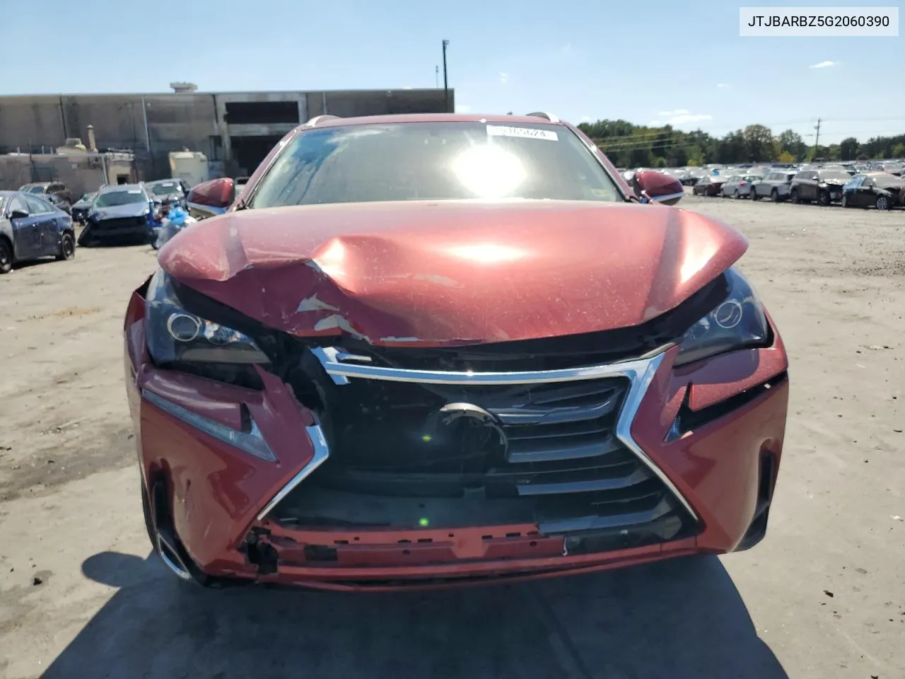 2016 Lexus Nx 200T Base VIN: JTJBARBZ5G2060390 Lot: 70465624