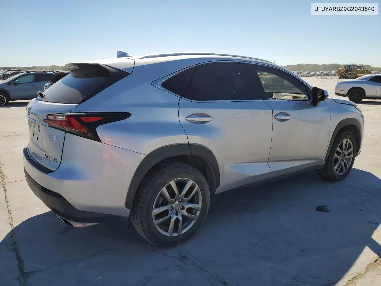 2016 Lexus Nx 200T Base VIN: JTJYARBZ9G2043540 Lot: 71069874