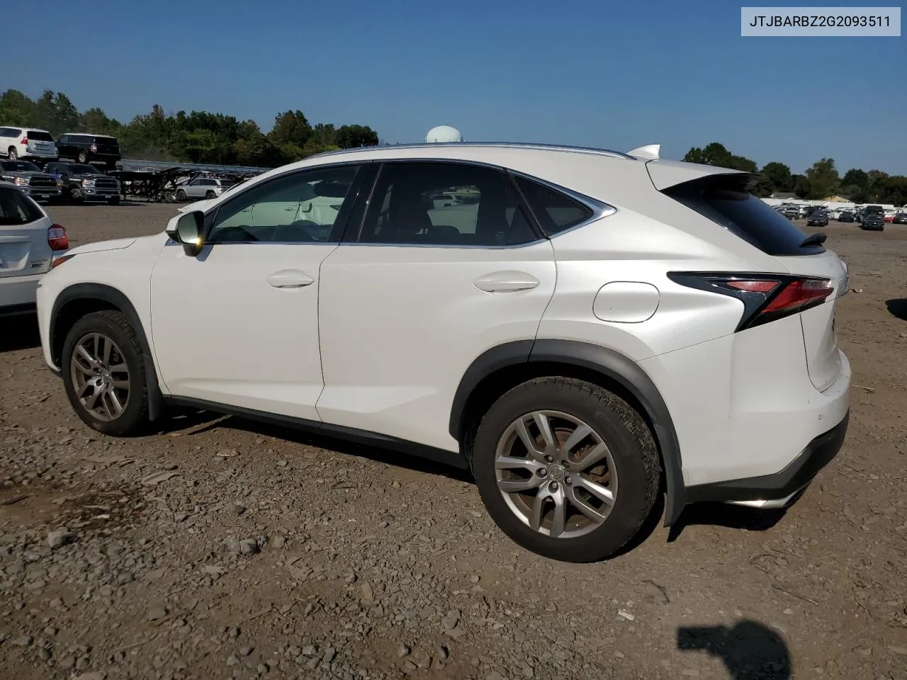 2016 Lexus Nx 200T Base VIN: JTJBARBZ2G2093511 Lot: 71345534