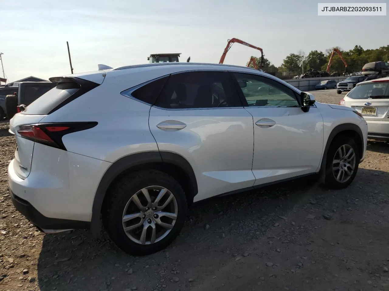 2016 Lexus Nx 200T Base VIN: JTJBARBZ2G2093511 Lot: 71345534