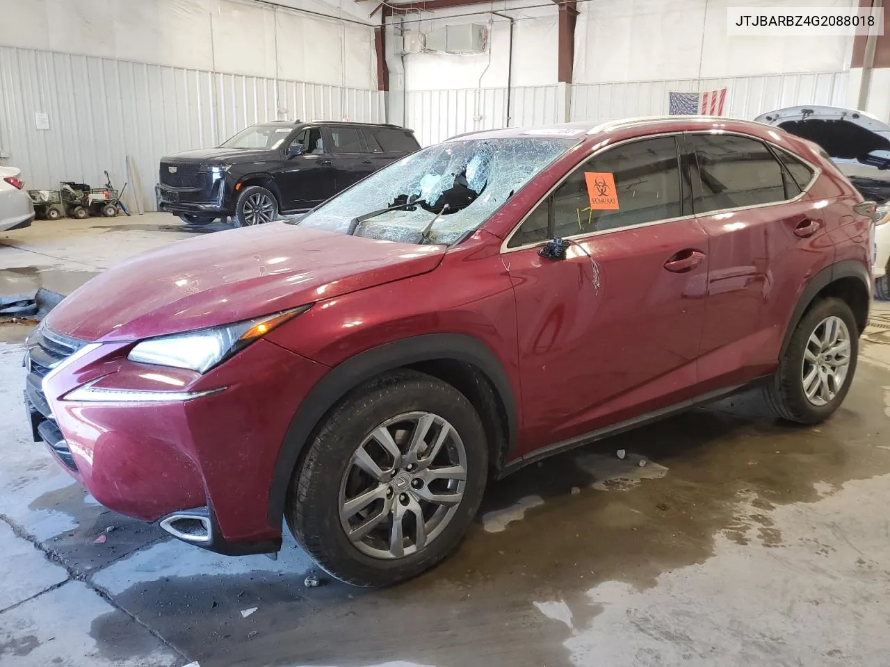 2016 Lexus Nx 200T Base VIN: JTJBARBZ4G2088018 Lot: 71480104