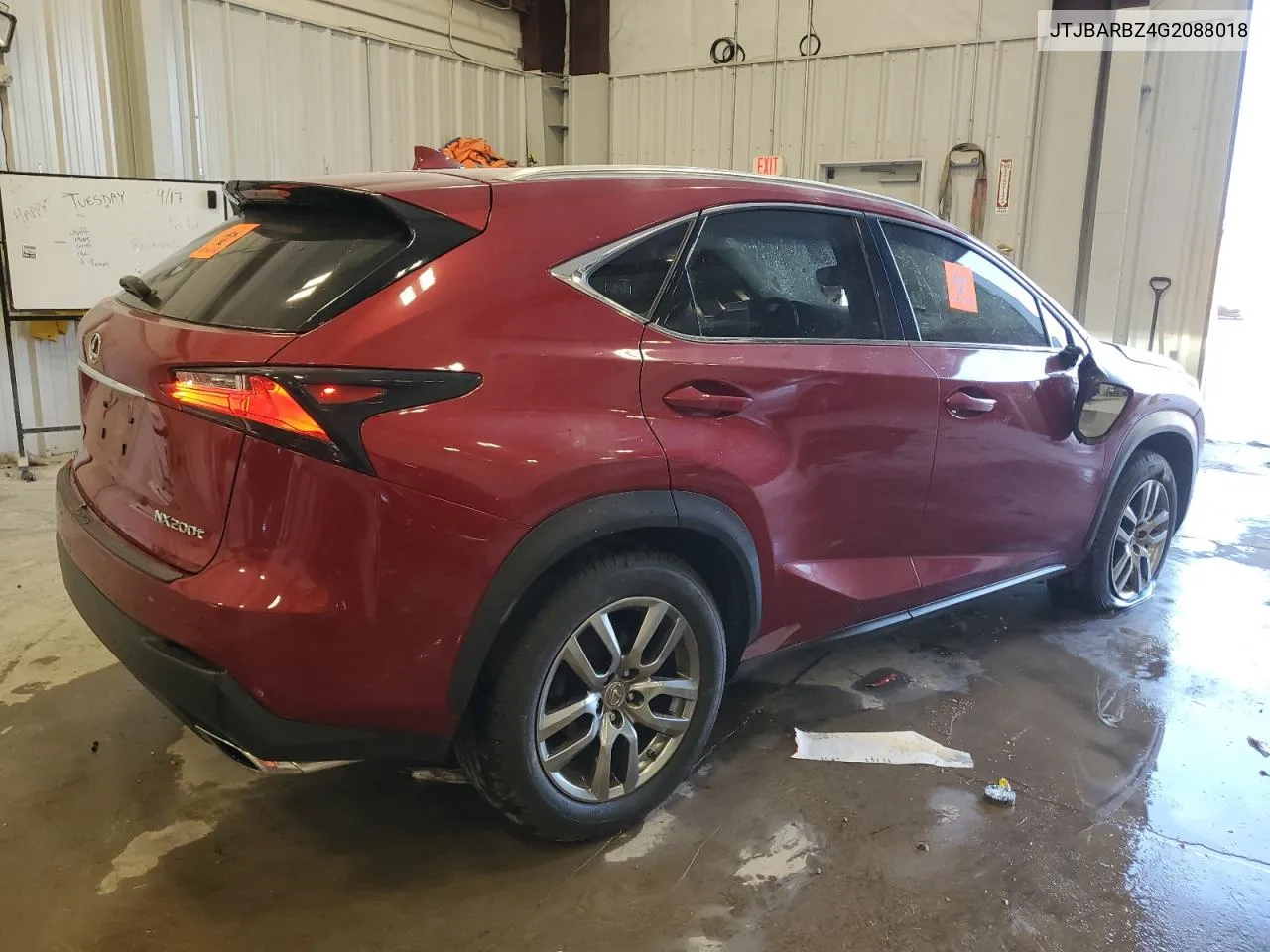 2016 Lexus Nx 200T Base VIN: JTJBARBZ4G2088018 Lot: 71480104