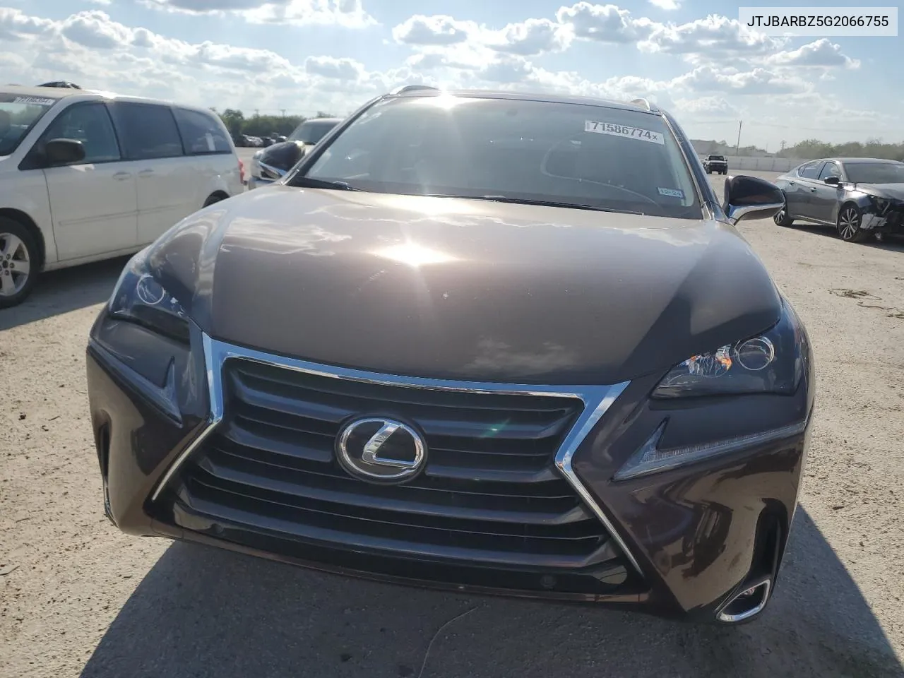 2016 Lexus Nx 200T Base VIN: JTJBARBZ5G2066755 Lot: 71586774