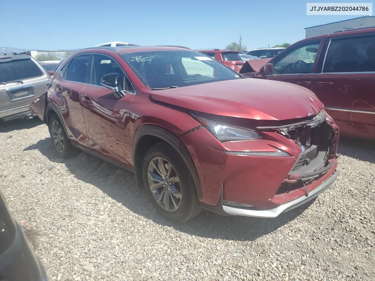 2016 Lexus Nx 200T Base VIN: JTJYARBZ2G2044786 Lot: 71630634