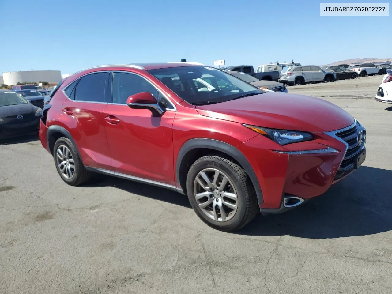 2016 Lexus Nx 200T Base VIN: JTJBARBZ7G2052727 Lot: 71796784